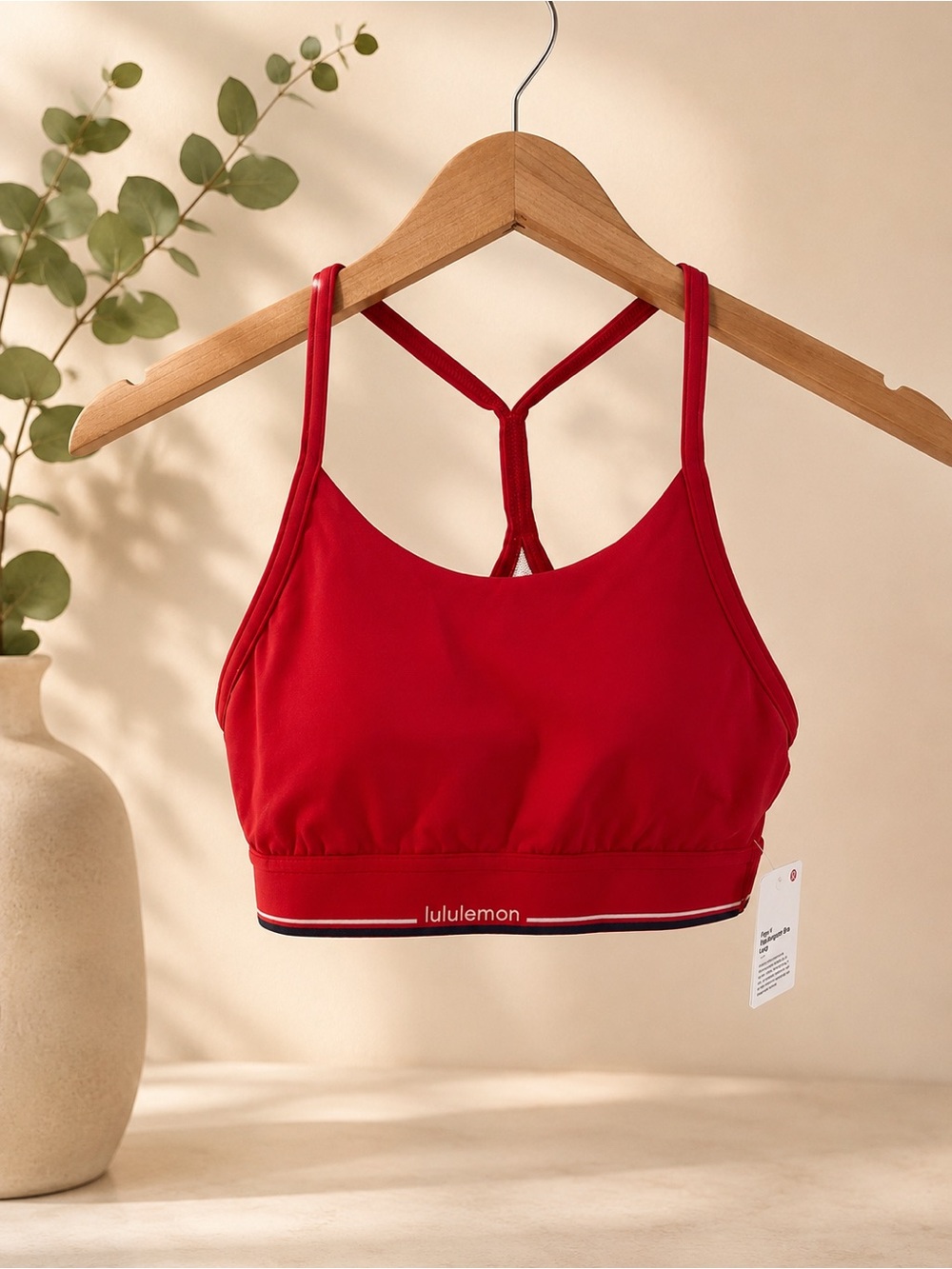 lululemon athletica Red Strappy Racerback Sports Bra